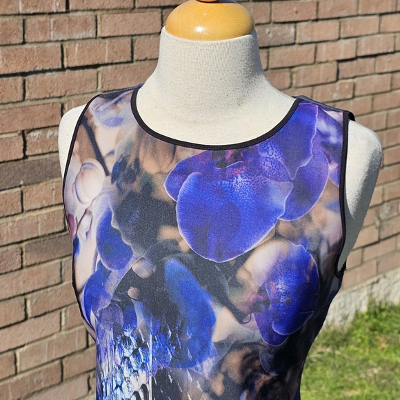 Joanne Beck stretchy blue/ purple dress - Picture 5 of 8
